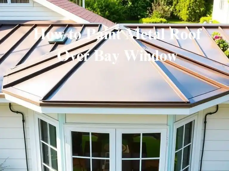 How to Paint a Metal Roof Over a Bay Window